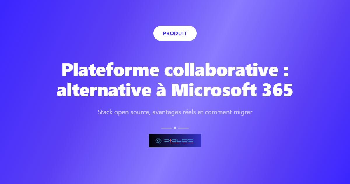 Image de couverture de l'article : Plateforme collaborative : alternative à Microsoft 365