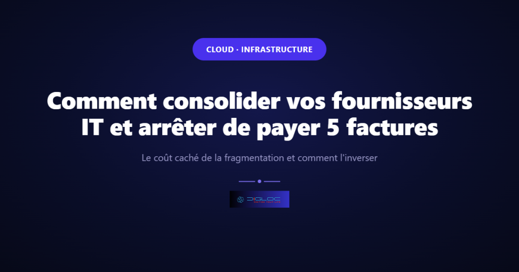 Image de couverture de l'article : Comment consolider vos fournisseurs IT et arrêter de payer 5 factures