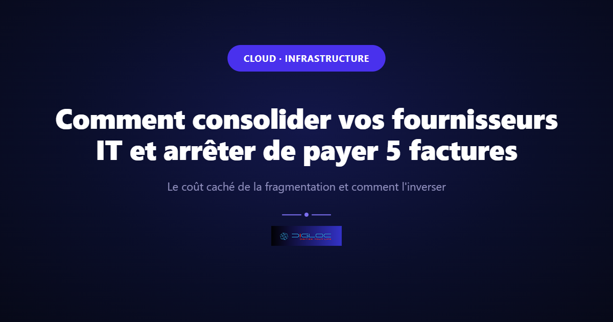 Image de couverture de l'article : Comment consolider vos fournisseurs IT et arrêter de payer 5 factures