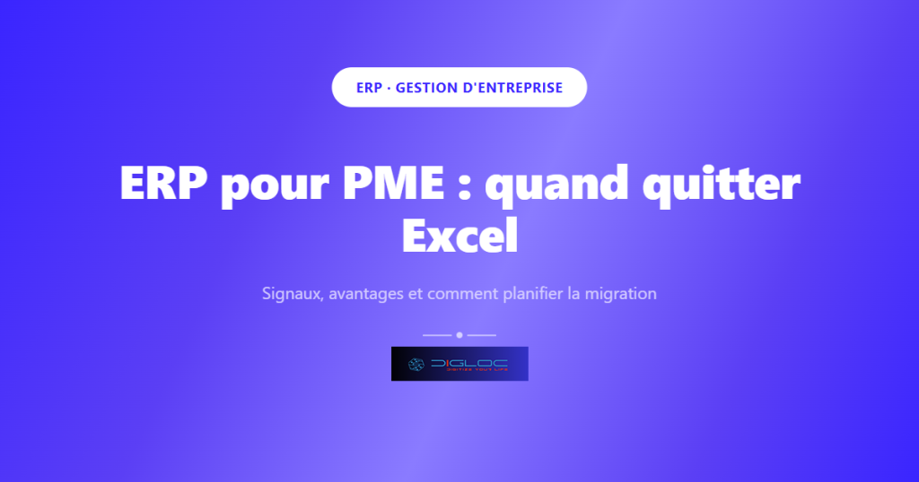 Image de couverture de l'article : ERP pour PME : quand quitter Excel