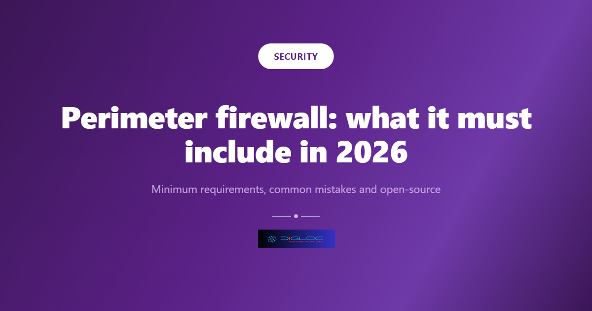 Cover image for the article: Perimeter firewall: what it must include in 2026