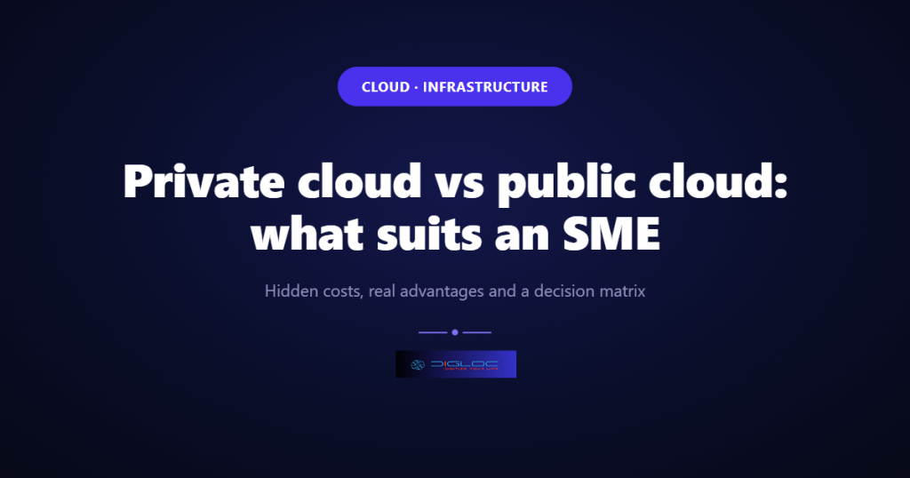 Cover image for the article: Private cloud vs public cloud: what suits an SME