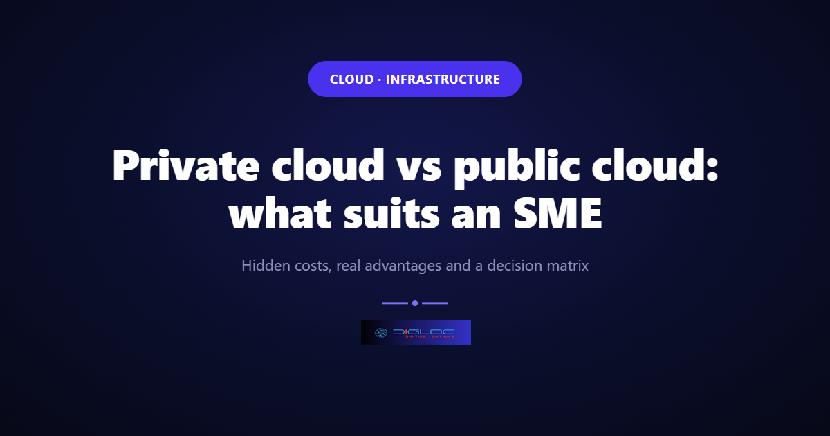 Cover image for the article: Private cloud vs public cloud: what suits an SME