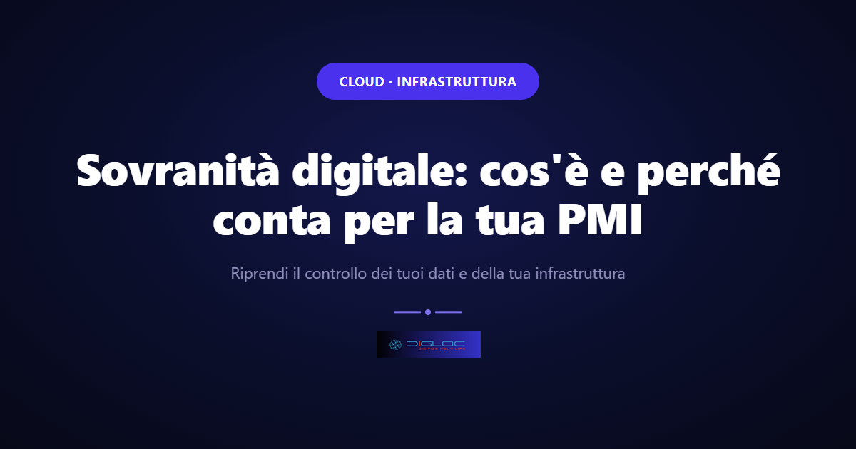 Immagine di copertina dell'articolo: Sovranità digitale: cos'è e perché conta per la tua PMI
